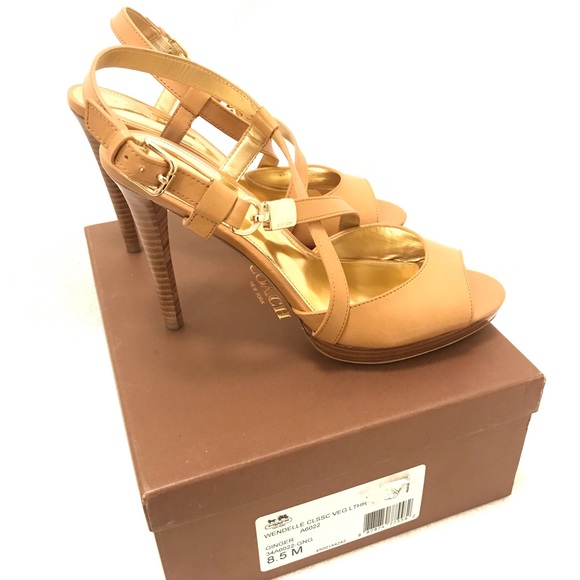 Coach Wendelle Classic Leather Heel Sz 8.5 - Picture 2 of 13